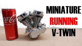 Miniature RUNNING VTwin  45 vs 90 degree Vtwins  ENGINEDIY mini ENGINE unboxing review startup [upl. by Ennaej]