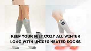 Unisex Heated Socks  Warmth on Demand [upl. by Horatia490]