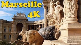 Marseille France Walking tour 4K [upl. by Ylenats905]