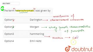 The term heterochromatic was given by [upl. by Torrie]