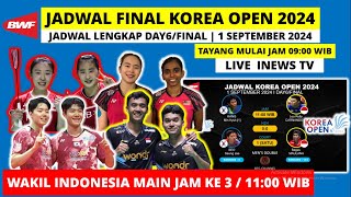 Jadwal Final Korea Open 2024 Hari ini Leo Bagas vs Kang MinSeo Seung  Korea Open Badminton Finals [upl. by Ailugram]