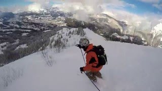 Skiing The Ridge In St Gervais French Ski Resorts [upl. by Annaeiluj]