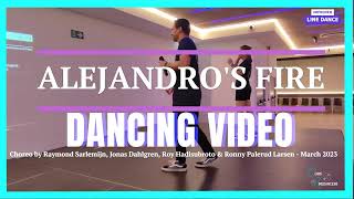 Alejandros Fire LINE DANCE Dancing Video [upl. by Ahsian]