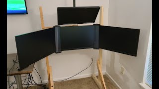 DIY Triple Monitor Stand for Sim Racing 75100 [upl. by Picker]