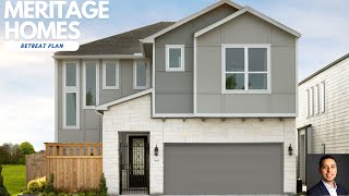 Meritage Homes  Dunvale Village  Retreat Plan  2021SF  3 Beds  25 Baths  Houston TX [upl. by Justinn]