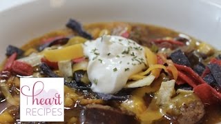 Sausage Tortilla Soup  I Heart Recipes [upl. by Eiruam]