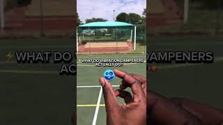 ⚡️WHAT DO VIBRATION DAMPENERS ACTUALLY DO💥tennistenniswithericcoachericectacademyshorts [upl. by Farrel]