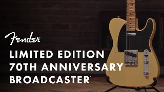 Fender Custom Shop 70th Anniversary Broadcaster  Fender [upl. by Annaerda]