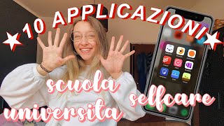 10 APP per PRODUTTIVITÀ📝 e SELFCARE🌾  app per medie liceo e università  just rebs [upl. by Nirahs650]