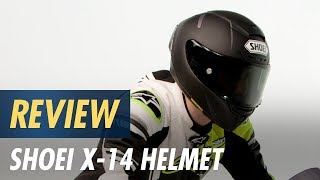 Shoei X14 Helmet Review at CycleGearcom [upl. by Phelgen]