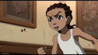 The Boondocks Riley vs Hueys BB Gun Fight Shootout Full HD [upl. by Chaffinch]