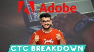 ADOBE CTC Breakdown in One Minute  Better Than FAANG adobe salary ctc placed adobecc shorts [upl. by Enenaj]