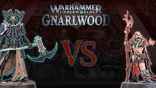 GNARLSPIRIT PACK VS KAINANS REAPERS Warhammer Underworlds Gnarlwood Rivals Battle Report [upl. by Mcmurry]