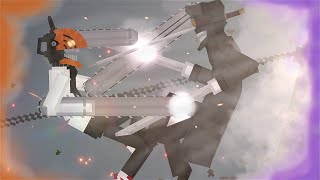 Chainsaw Man vs Katana Man Round Two In People Playground [upl. by Slade284]