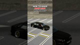 HOW TO MAKE BMW LIMO HOTWHEELS hotwheels bmw limo diy tutorial [upl. by Llednik]