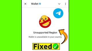 Telegram wallet unsupported region  Unsupported region telegram wallet  Telegram wallet not open [upl. by Mercedes]