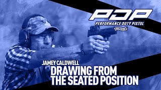 Its Your Duty to be Ready Shooting Drills Drawing from Seated Position wJamey Caldwell [upl. by Eiznyl]