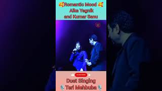 Alka Yagnik and Kumar Sanu Romantic Mood on the Stage  Alka Yagnik Status  Kumar Sanu Status [upl. by Adnaerb966]