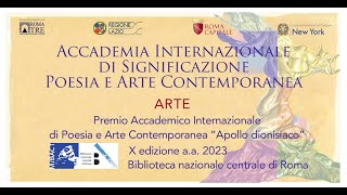 Video Premio Apollo dionisiaco Arte 2023 [upl. by Ahsilrak]