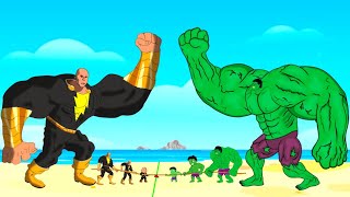 Evolution of HULK vs Evolution of BLACK ADMAN  Tug of War  Who Is The King Of Super Heroes [upl. by Pierre205]