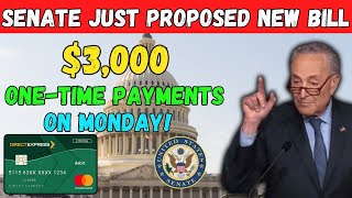 3000 ONETIME PAYMENT JUST ANNOUNCED FOR SOCIAL SECURITY amp SSDI RECIPIENTS – NEW SENATE BILL [upl. by Schecter]