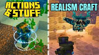 👉Realism Craft vs Actions and Stuff  ¿Cuál es el MEJOR de Minecraft Bedrock👀 [upl. by Everick]