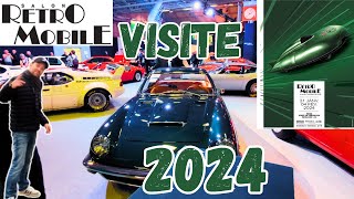 je te fais la visite du salon RETROMOBILE 2024 Paris porte de Versailles en live 😉 [upl. by Aholah]