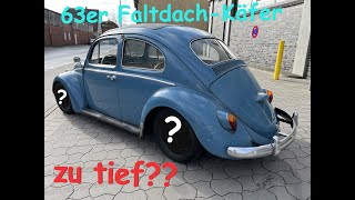 Ich zerstöre einen originalen 63er VW Käfer und lege ihn tiefer  zu tief zum fahren [upl. by Nevs]