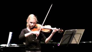 Martinu  Rhythmische Etüden für Violine und Klavier No1  Celia Kellermann [upl. by Accebber546]