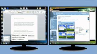 Aero Peek on Multiple Monitors [upl. by Enrahs]