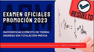 Examen Matemáticas Oficiales 2023 Promoción [upl. by Dowdell]