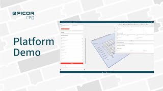 Platform Demo Epicor CPQ for Complex Configuration [upl. by Ilime]