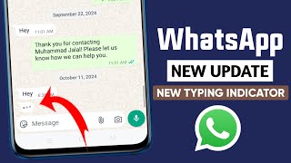 WhatsApp new typing indicator update  WhatsApp new updates  WhatsApp voice recording indicator [upl. by Kurman]