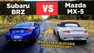 Drag Race 2024 Mazda MX5 Roadster vs Subaru BRZ tS  0100 14 mile [upl. by Euqinimod]