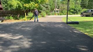 Cleaning the driveway on rollerskates [upl. by Icaj]