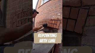 Repointing in Lime Mortar brick renovation homeimprovement construction timelapse satisfying [upl. by Marcin449]