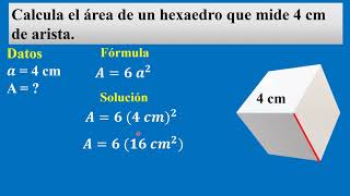 Cubo o Hexaedro Área y Volumen [upl. by Travax]