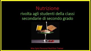 Lezione alimentazione per scuola [upl. by Amsed]