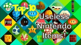 Top 10  Useless Items on Nintendo Games [upl. by Gerfen577]