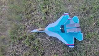 RC Powers T50 AKA SU57 Felon V5 built with foamboard flight on 4S by William Holovich [upl. by Lehacim]