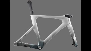 ICAN Carbon Track Bike Frameset TRA01 Painting and Drawing Process [upl. by Lativa]