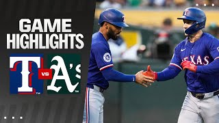 Rangers vs As Game Highlights 92524  MLB Highlights [upl. by Shanahan]