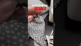 Selvage selvage selvedge quiltingfabric sewing sewinghacks quilter quiltblock quilt shorts [upl. by Rubma]