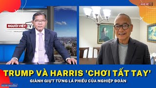 Trump và Harris chơi tất tay giành giựt từng lá phiếu của nghiệp đoàn [upl. by Perot]