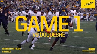 Toledo Football vs Duquesne  Game 1 [upl. by Sheelagh]