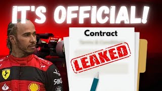 LEAKED Lewis Hamiltons Ferrari Contract Details [upl. by Aifoz]