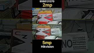 2MP vs 5MP CCTV Camera  HIKVISION  QUALITY COMPARISON  CREATIVE INFOTECH LUDHIANA [upl. by Lockwood]