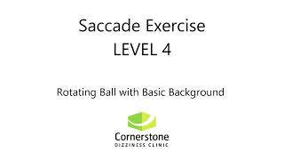 Vestibular amp Concussion Exercise  Saccade Level 04 [upl. by Leupold412]