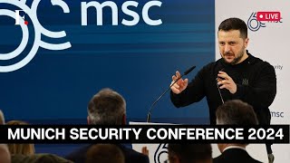 LIVE Ukrainian President Zelensky Speaks on “Ukraine in the World” at Munich Security Conference [upl. by Lyns]