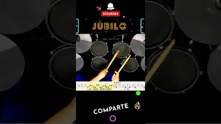 🥁 Júbilo  Miel San Marcos  Batería  Drums  🔥 Partituras 🔥 shorts [upl. by Alysoun126]